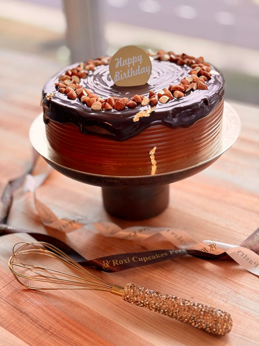 Torta de Chocolate con topping de almendras