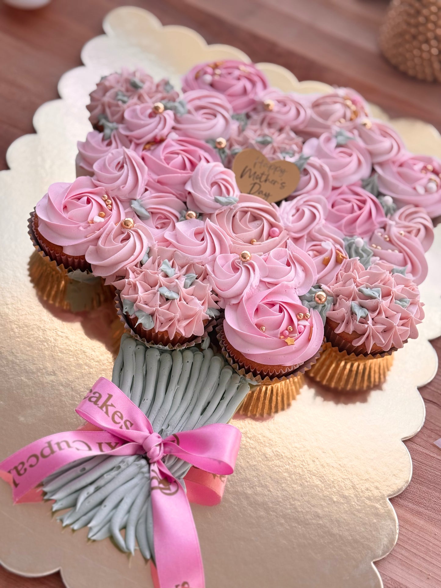 Ramo de flores de cupcakes para el Día de la Madre 💐