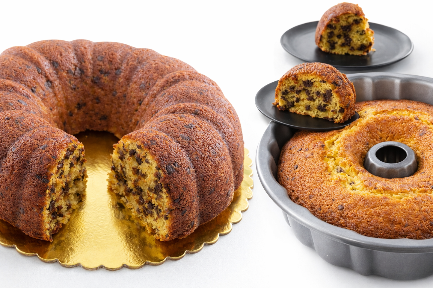 🍊 Cake de Naranja con Chispas de Chocolate (10 inch)